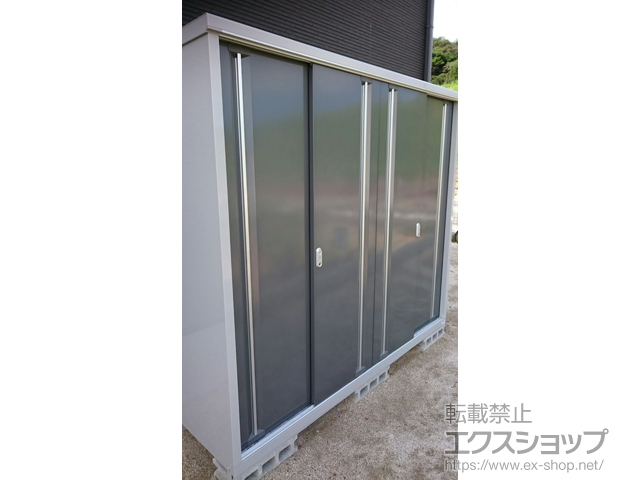 福岡県北九州市のの物置・屋外倉庫 シンプリー 一般型 2160×755×1903（MJX-217E-P） MJX-217E-P-PG 施工例