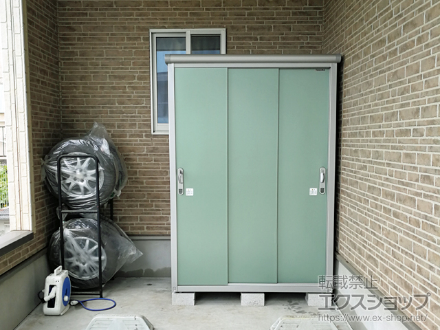 埼玉県和光市のの物置・屋外倉庫 エスモ 一般型 1350×750×1959　（ESE-1307A） ESE-1307A-EG 施工例