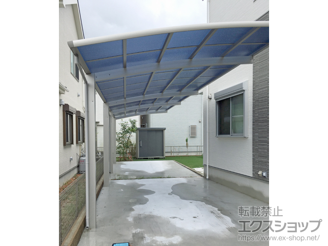 愛知県稲沢市ののカーポート レイナポートグラン 縦連棟　積雪〜20cm対応 施工例