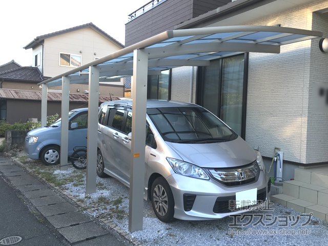 大分県日田市ののカーポート レイナポートグラン 縦連棟　積雪〜20cm対応 施工例