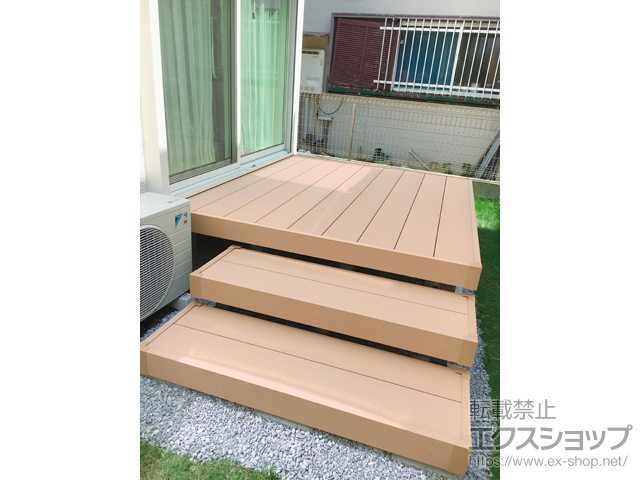 神奈川県藤沢市ののウッドデッキ リウッドデッキ 200 施工例