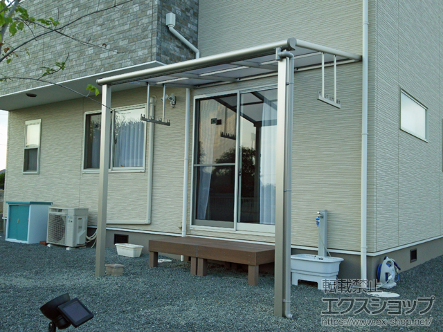 群馬県太田市ののテラス屋根 ヴェクターテラス F型 テラスタイプ 単体 積雪〜20cm対応 施工例