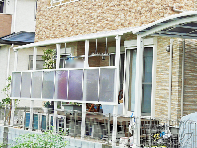 福岡県福岡市ののテラス屋根 ヴェクターテラス F型 テラスタイプ 連棟 積雪〜20cm対応 施工例