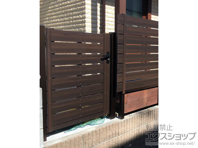 東京都八王子市のの門扉 マイティ門扉タイプA 隙間10mm 門柱仕様 施工例