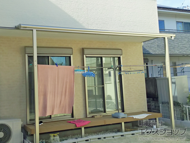 千葉県松戸市ののテラス屋根 ヴェクターテラス F型 テラスタイプ 単体 積雪〜20cm対応 施工例