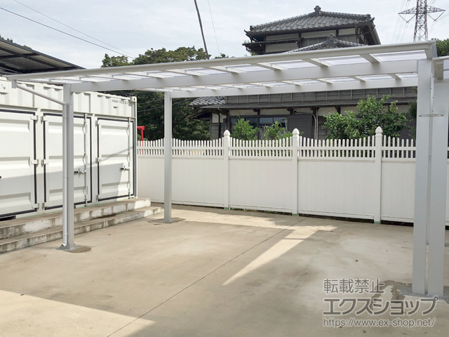 千葉県四街道市ののカーポート ソリッドポート ワイド 積雪〜20cm対応 施工例