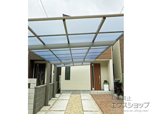 千葉県船橋市ののカーポート ネスカF (フラットスタイル) 延長 積雪〜20cm対応 施工例