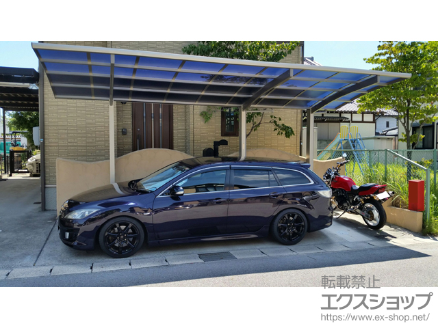 愛知県西尾市ののカーポート レイナポートグラン 延長　積雪〜20cm対応 施工例