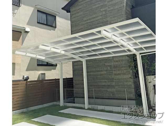 奈良県香芝市ののカーポート レイナポートグラン 延長　積雪〜20cm対応 施工例