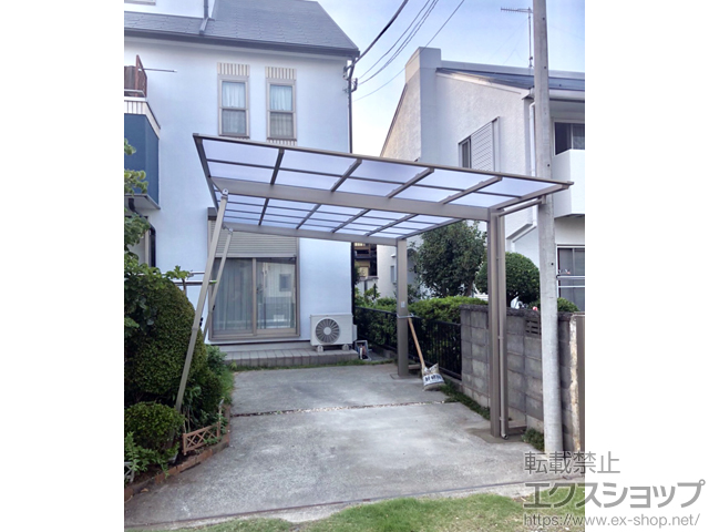 神奈川県藤沢市ののカーポート ネスカF (フラットスタイル) 積雪〜20cm対応 施工例