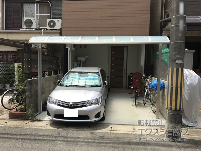 京都府京都市ののテラス屋根 ヴェクターテラス R型 テラスタイプ 単体 積雪〜20cm対応 施工例