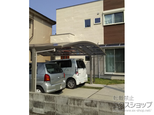 鹿児島県姶良市ののカーポート プレシオスポート ワイド 積雪〜20cm対応 施工例