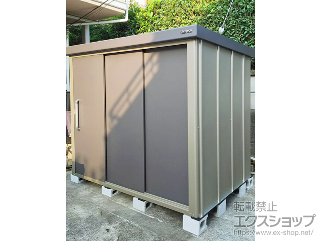 東京都杉並区のの物置・屋外倉庫 エスケーエイト SK8-100 一般型 2200×1600×1940 SK8-100-GK 施工例