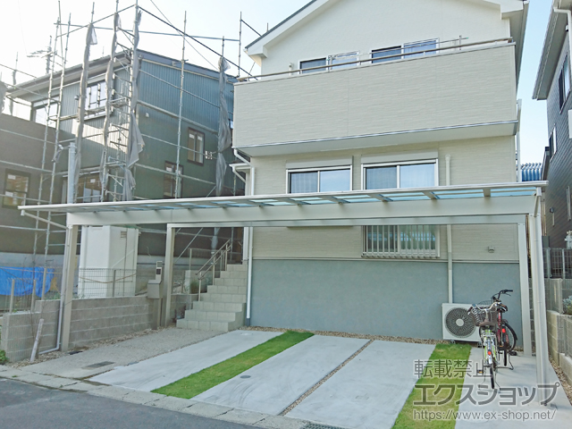 愛知県大府市ののカーポート エフルージュ トリプル 積雪〜20cm対応 施工例