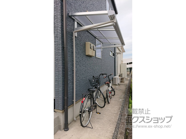 福岡県久留米市ののテラス屋根 ヴェクターテラス F型 ルーフタイプ 単体積雪〜20cm対応 施工例