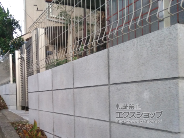 神奈川県横浜市ののフェンス・柵 イーネットフェンス 2F型 自由柱施工 施工例