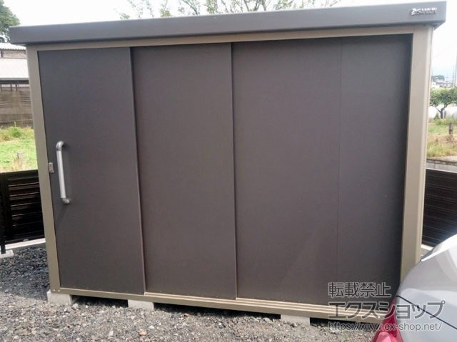 群馬県みどり市のの物置・屋外倉庫 エスケーエイト SK8-130 一般型 2600×1600×1940 SK8-130-GK 施工例