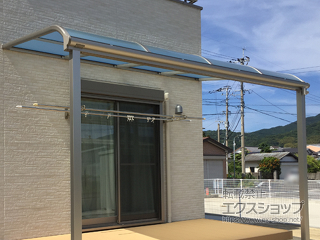 佐賀県唐津市ののテラス屋根 ヴェクターテラス R型 テラスタイプ 単体 積雪〜20cm対応 施工例