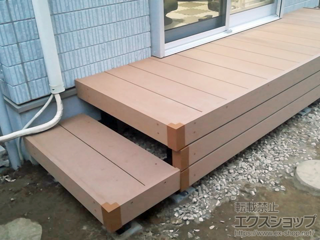 栃木県小山市ののウッドデッキ リウッドデッキ 200 施工例