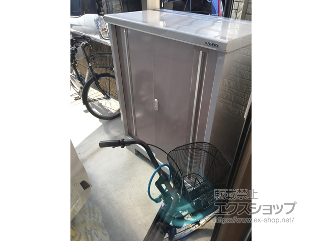 京都府京都市のの物置・屋外倉庫 シンプリー 一般型 1100×615×1303（MJX-116C） MJX-116C-AR 施工例