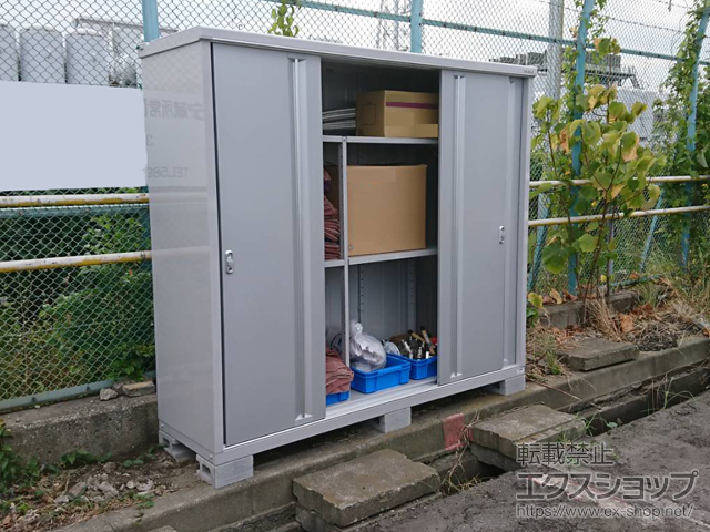 神奈川県川崎市のの物置・屋外倉庫 シンプリー 一般型 2160×615×1903 MJX-216E-P-FS 施工例