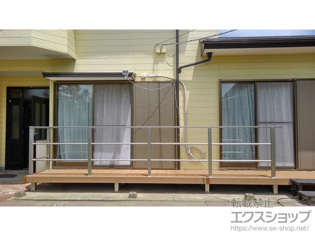 千葉県茂原市ののウッドデッキ リウッドデッキ 200 施工例