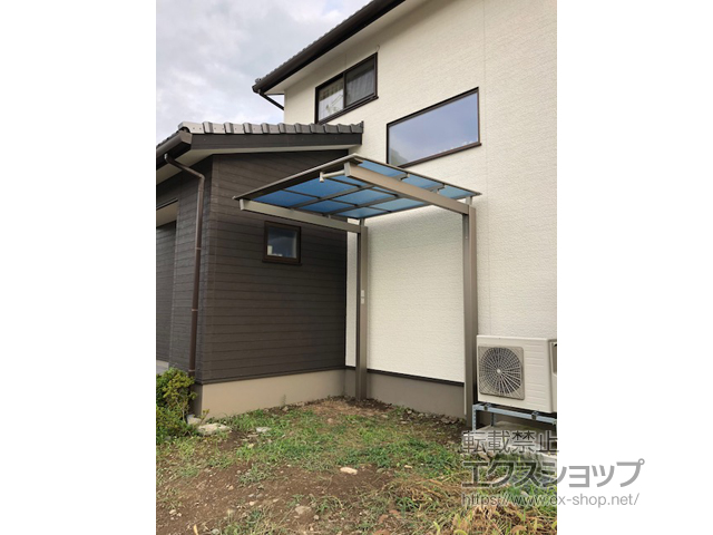 長野県安曇野市ののサイクルポート・駐輪場 ニューマイリッシュミニ 逆勾配 前下がり 積雪〜20cm対応 施工例