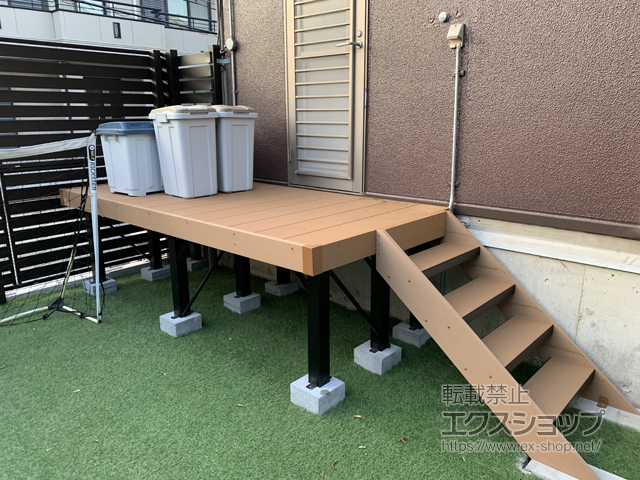 大阪府枚方市ののウッドデッキ リウッドデッキ 200 施工例