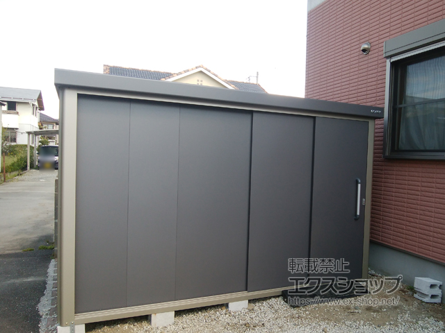 山梨県中央市のの物置・屋外倉庫 エスケーエイト SK8-180 一般型 3000×2000×1940 SK8-180-GK 施工例