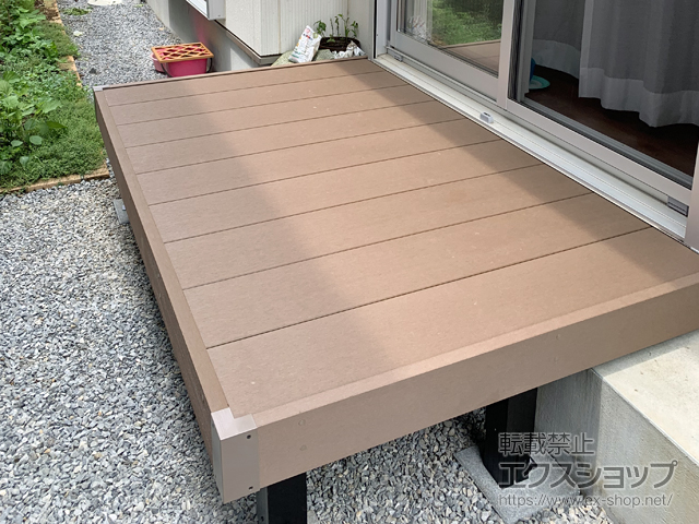 茨城県つくばみらい市ののウッドデッキ マージウッドデッキ 施工例