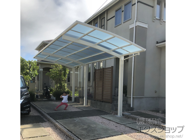 神奈川県平塚市ののカーポート レイナポートグラン 延長　積雪〜20cm対応 施工例