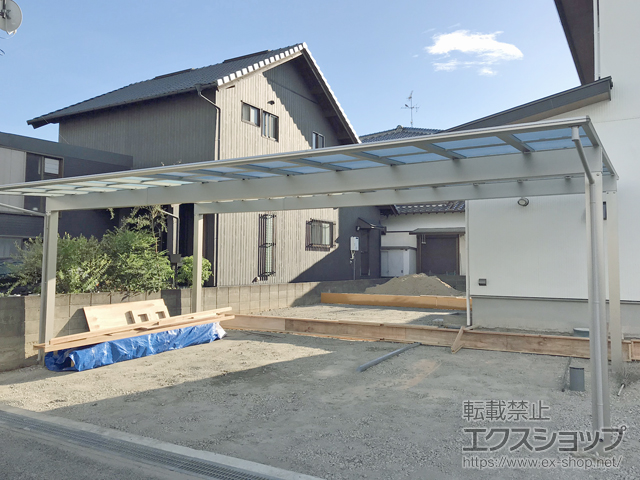 佐賀県佐賀市ののカーポート エフルージュ トリプル 積雪〜20cm対応 施工例