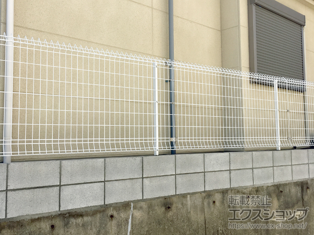 大阪府豊中市ののフェンス・柵 メッシュフェンス G10 自由柱 施工例