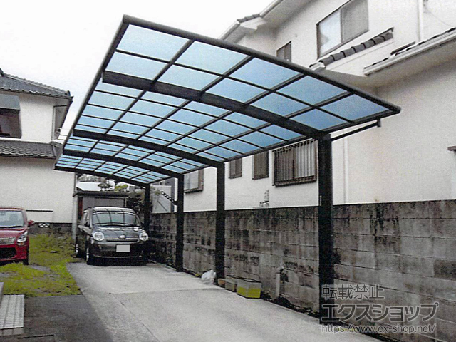 大分県大分市ののカーポート レイナポートグラン 縦連棟　積雪〜20cm対応 施工例