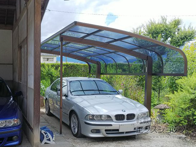 長野県安曇野市ののカーポート プレシオスポート アルファ 積雪〜20cm対応 施工例