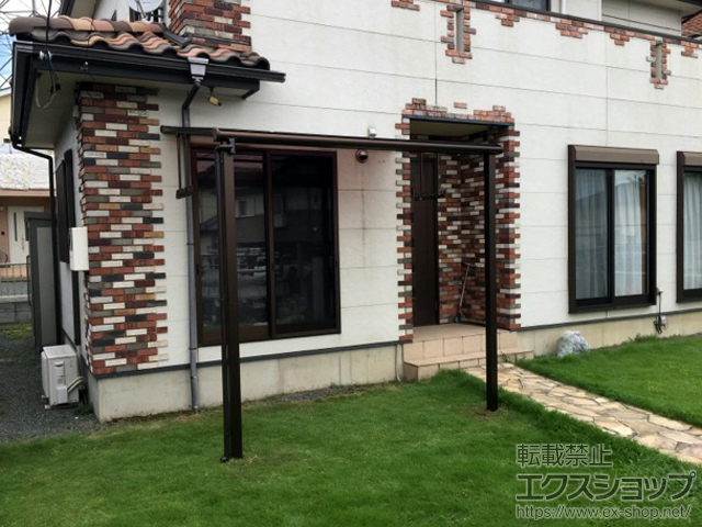 群馬県桐生市ののテラス屋根 ヴェクターテラス F型 テラスタイプ 単体 積雪〜20cm対応 施工例