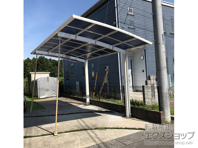 茨城県稲敷郡阿見町ののカーポート レイナポートグラン　積雪〜20cm対応 施工例