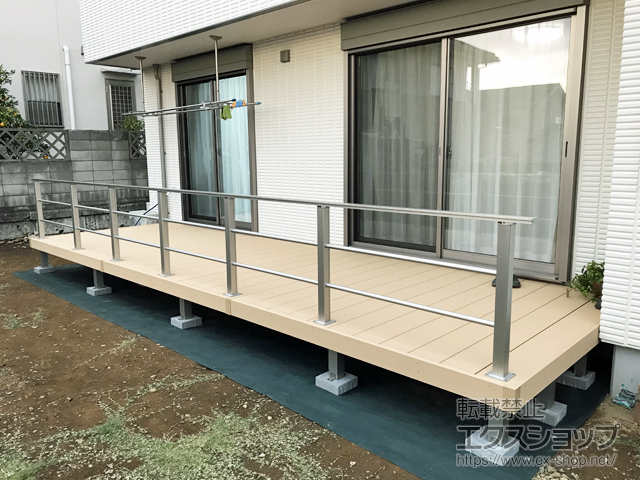 東京都多摩市ののウッドデッキ リウッドデッキ 200 施工例