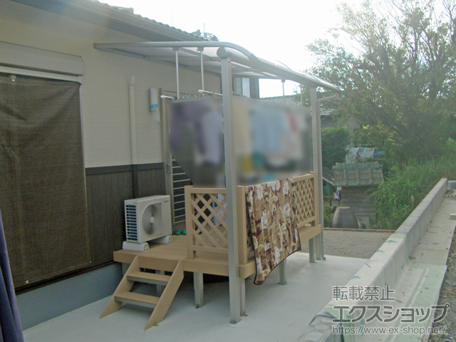 長崎県東彼杵郡川棚町ののウッドデッキ リウッドデッキ 200 施工例