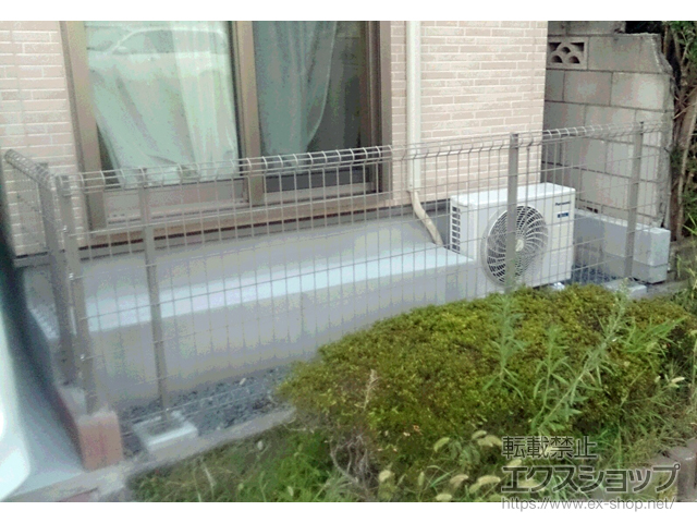 東京都葛飾区ののフェンス・柵 ハイグリッドフェンスUF8型 フリーポールタイプ 施工例