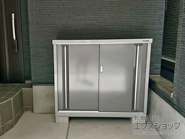 東京都荒川区のの物置・屋外倉庫 シンプリー 一般型 1320×415×1103 MJX-134B-P-PG 施工例