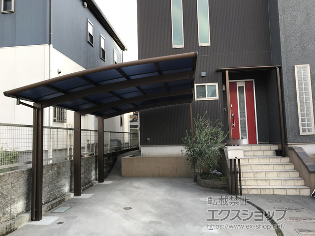 鹿児島県鹿児島市ののテラス屋根 ヴェクターテラス F型 テラスタイプ 単体 積雪〜20cm対応 施工例