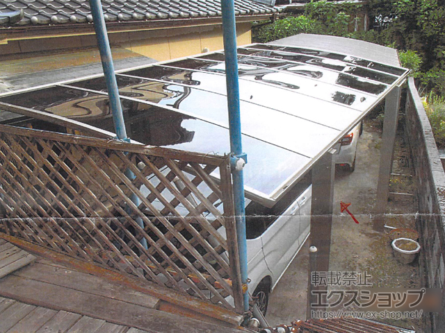 広島県広島市ののカーポート プレシオスポート 積雪〜20cm対応 施工例