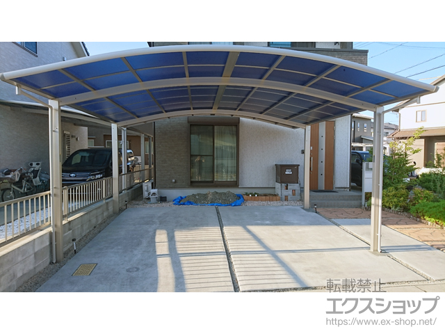 岡山県岡山市ののカーポート レイナツインポートグラン　積雪〜20cm対応 施工例