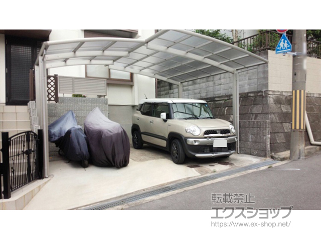 兵庫県神戸市ののカーポート レイナポートグラン　積雪〜20cm対応 施工例