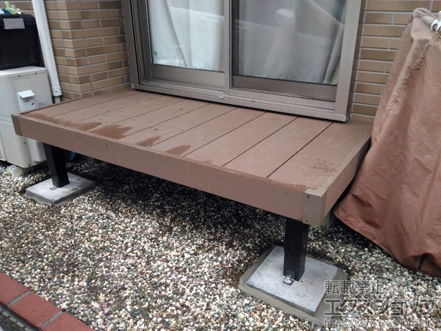 東京都府中市ののウッドデッキ マージウッドデッキ 施工例