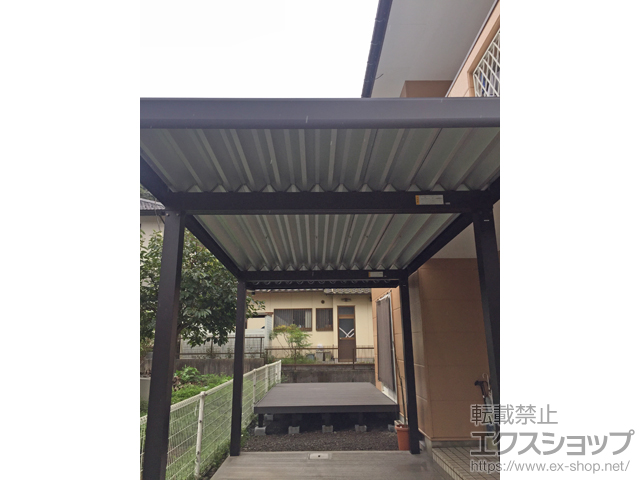 京都府舞鶴市ののカーポート ジーポートneo Aタイプ 4本柱 積雪〜100cm対応 施工例