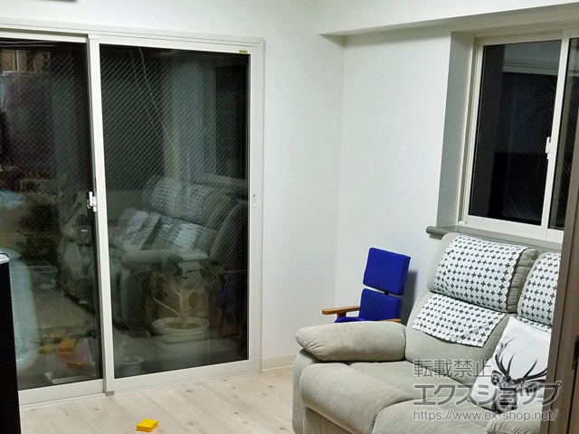 埼玉県越谷市のの二重窓（内窓） インプラス ダストバリア仕様 引違い窓 2枚建 施工例