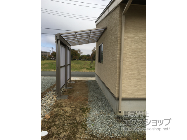 山形県東置賜郡川西町ののテラス屋根 スピーネ F型 3000 テラスタイプ 単体 積雪〜100cm対応 施工例