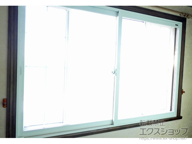 福岡県筑後市のの二重窓（内窓） インプラス ダストバリア仕様 引違い窓 2枚建 施工例